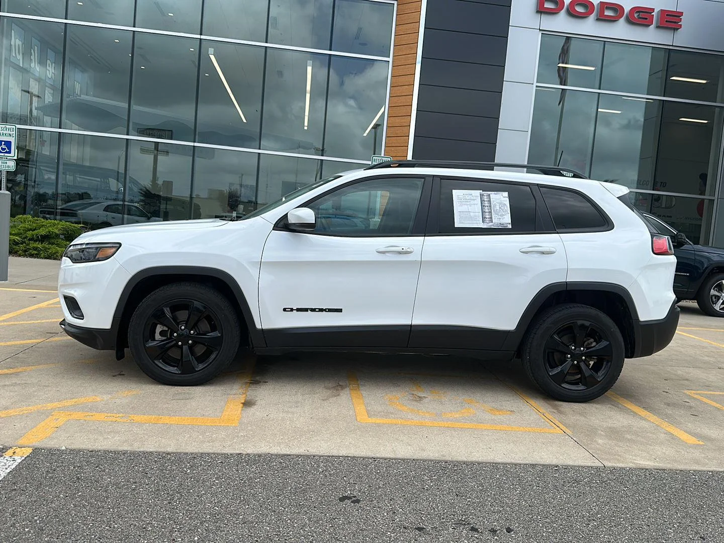 Certified Used 2021 Bright White Clearcoat Jeep Altitude image 2