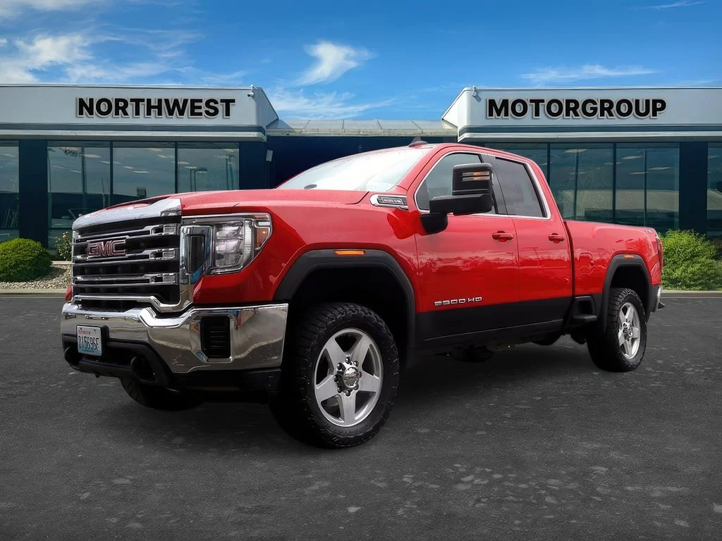 Used 2021 Cardinal Red GMC SLE image 32