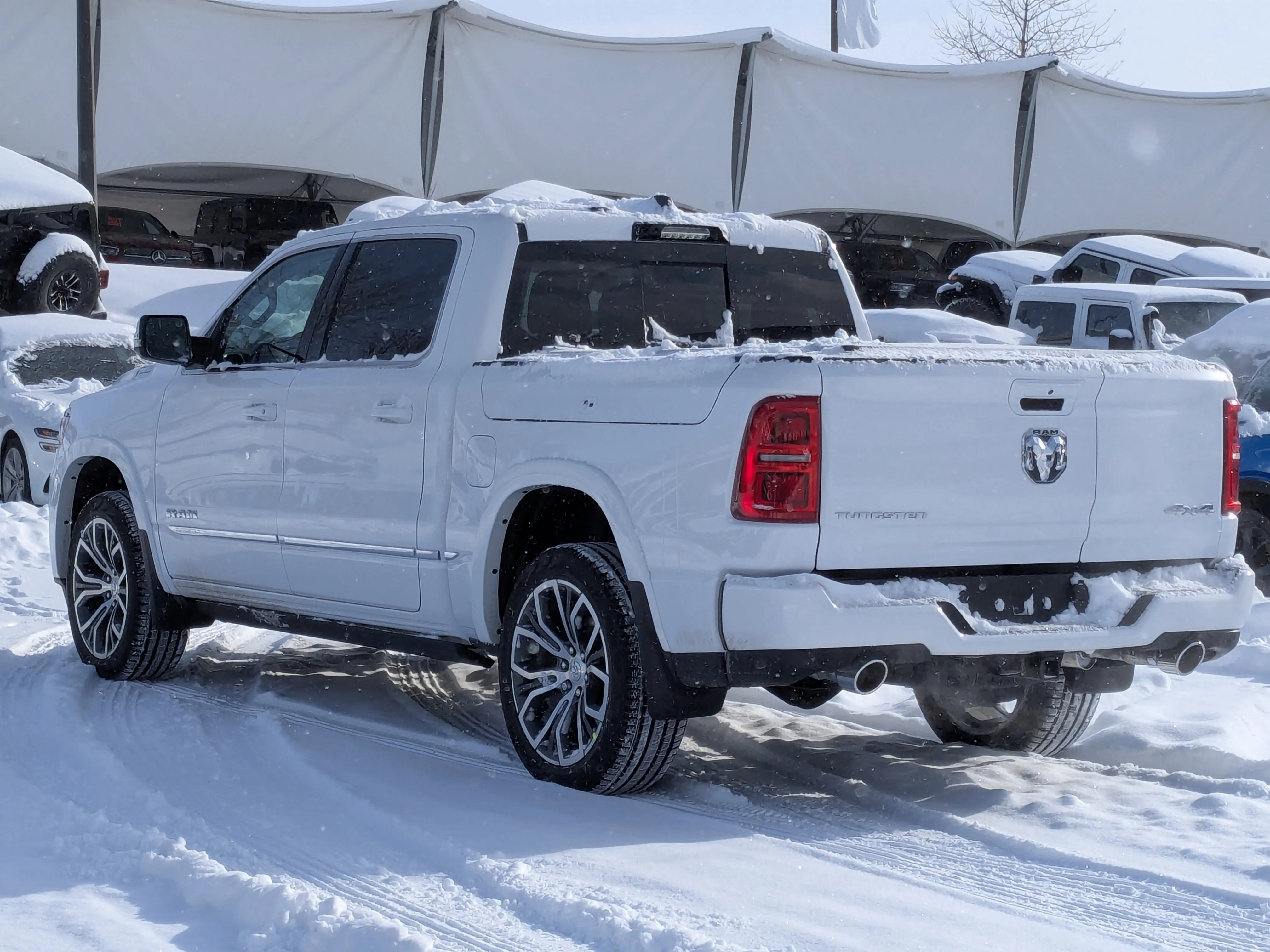 New 2026 White RAM Tungsten - - Bed Utility Group - Multi-function Tailgate - Trailer Brake Control - 3.0L Hurricane HO image 6