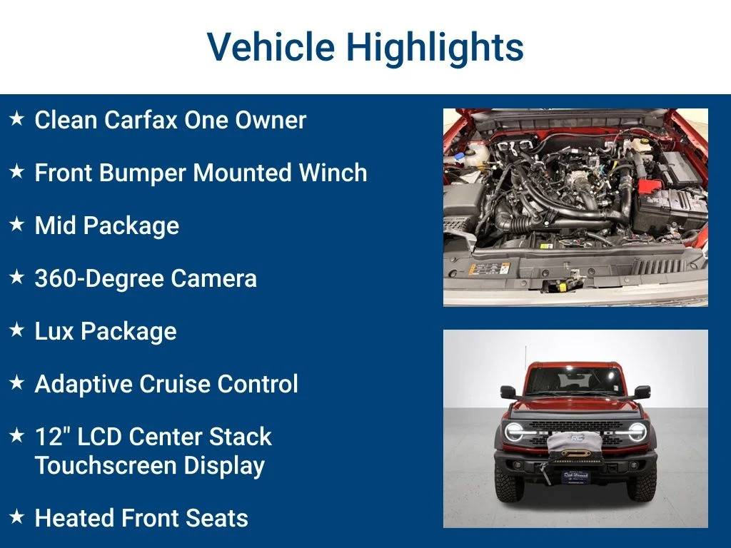 Used 2022 Red Ford Badlands image 3