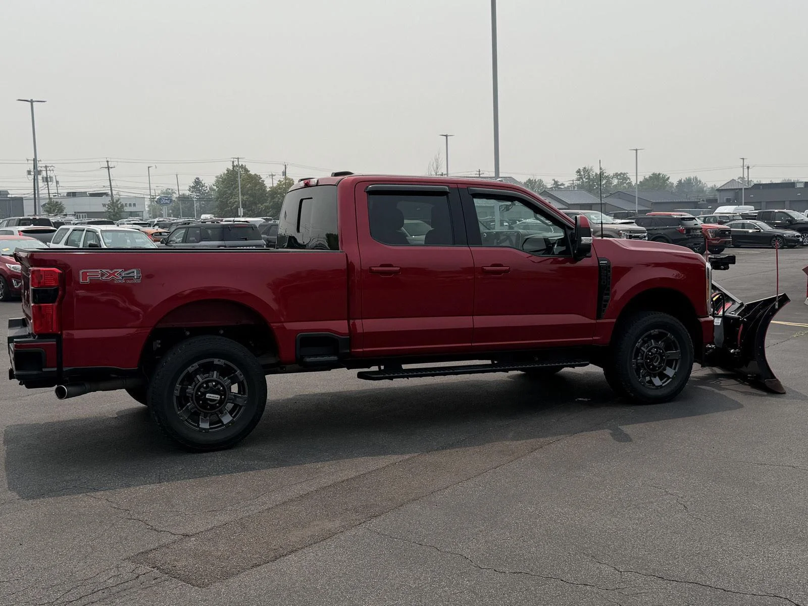 Used 2023 Rapid Red Metallic Tinted Clearcoat Ford Lariat image 3