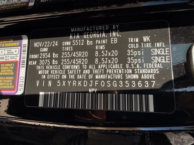 Used 2025 Black Kia X-Line SX Prestige image 36