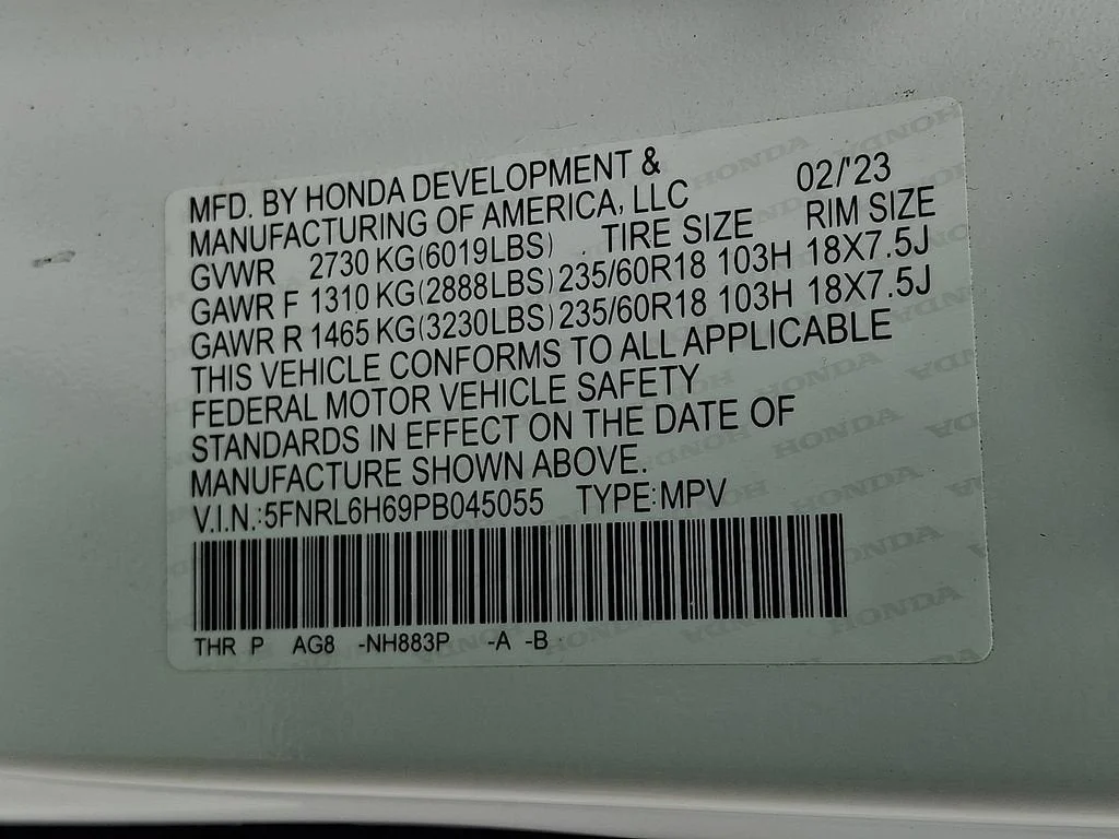 Used 2023 White Honda EX-L image 61