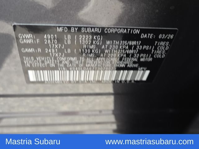 Used 2026 Gray Metallic Subaru Base image 6