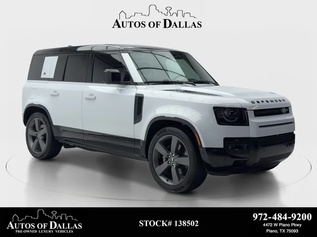 Pre-Owned 2023 Land Rover Defender 110 V8 NAV,CAM,PANO,CLMT STS,HEADS UP,22" WLS