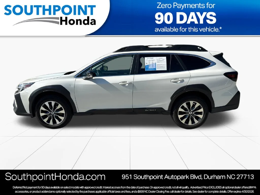Used 2024 Crystal White Pearl Subaru Limited image 4