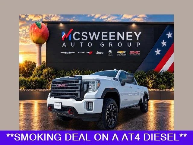 Used 2022 SUMMIT WHITE GMC AT4 image 1