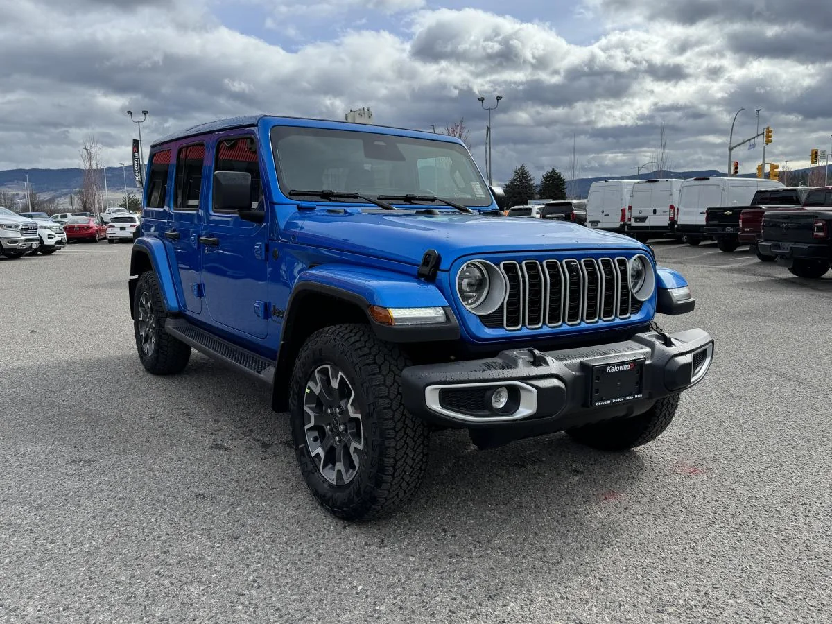 New 2026 Blue Jeep Sahara 4 Door 4x4 image 3