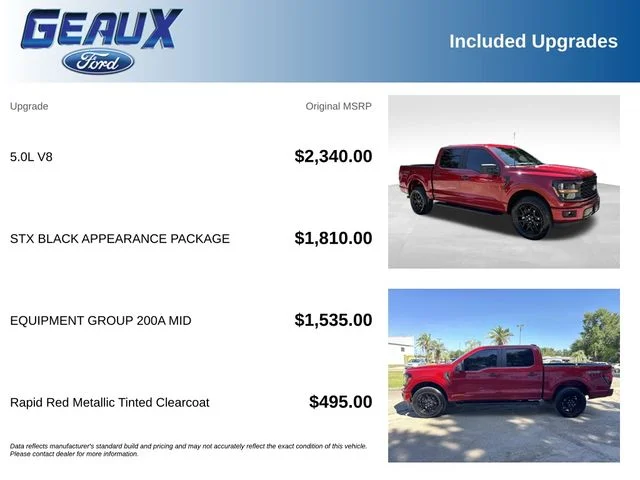 Used 2025 Red Metallic Ford STX image 5