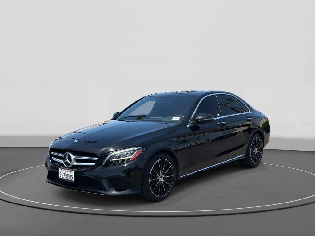 Used 2021 BLACK Mercedes-Benz C300 image 1