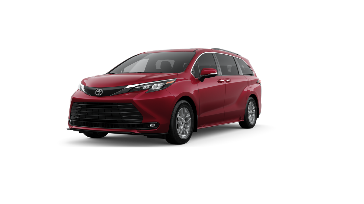 Red (Ruby Flare Pearl) 2026 Toyota Sienna XLE 7-Passenger FWD Minivan Front-Wheel Drive