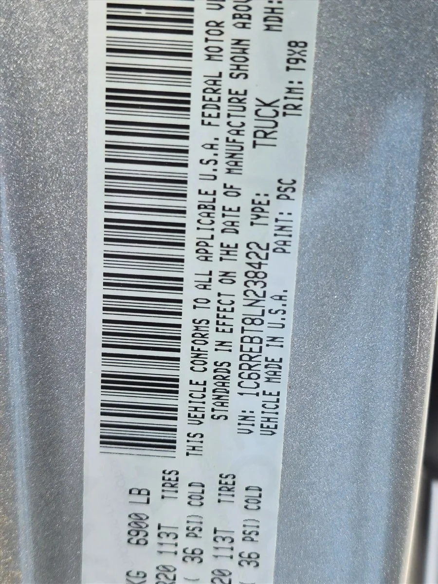 Used 2020 Billet Silver Metallic Clearcoat Ram Big Horn image 16