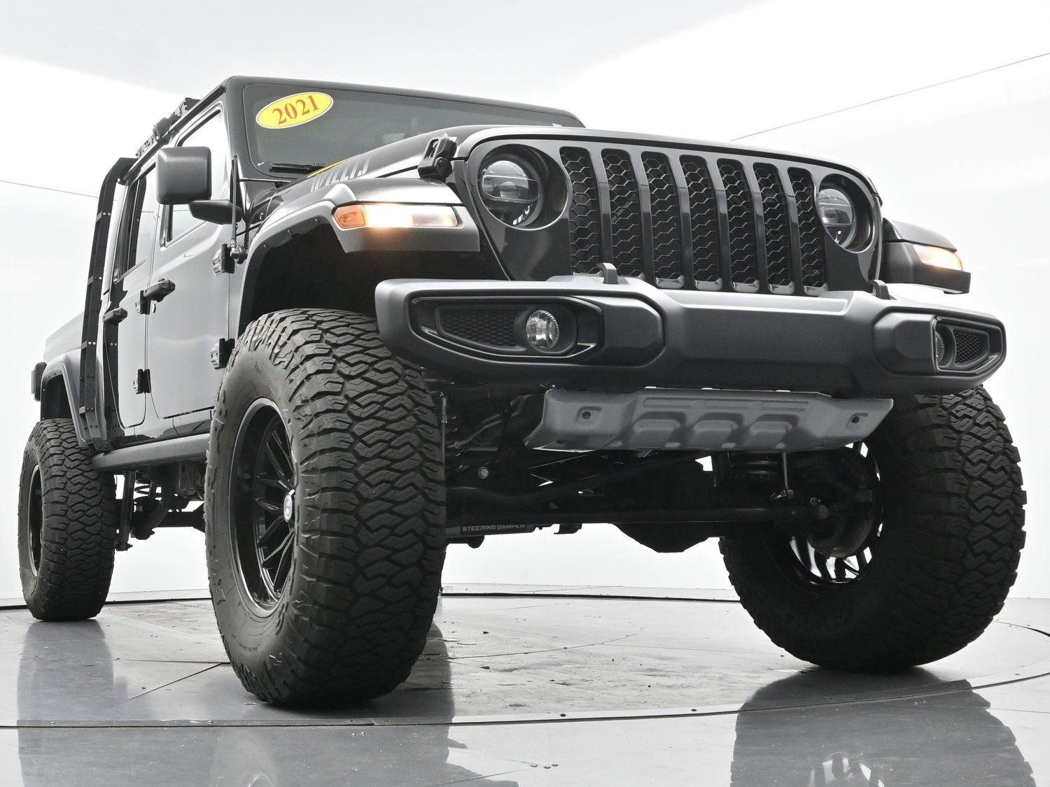 Used 2021 Black Clearcoat Jeep Willys image 42
