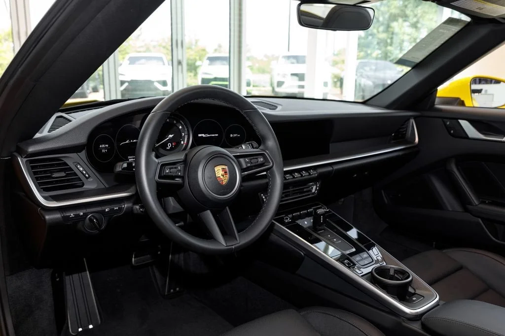 Used 2022 Racing Yellow Porsche Carrera image 22