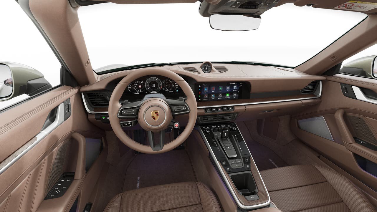 New 2026 Aventurine Green Metallic Porsche Carrera 4S Cabriolet image 11