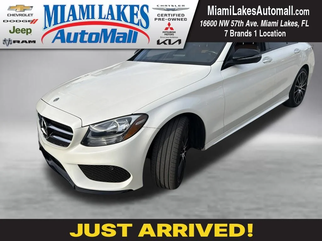 Used 2018 Diamond White Metallic Mercedes-Benz C 300 image 1