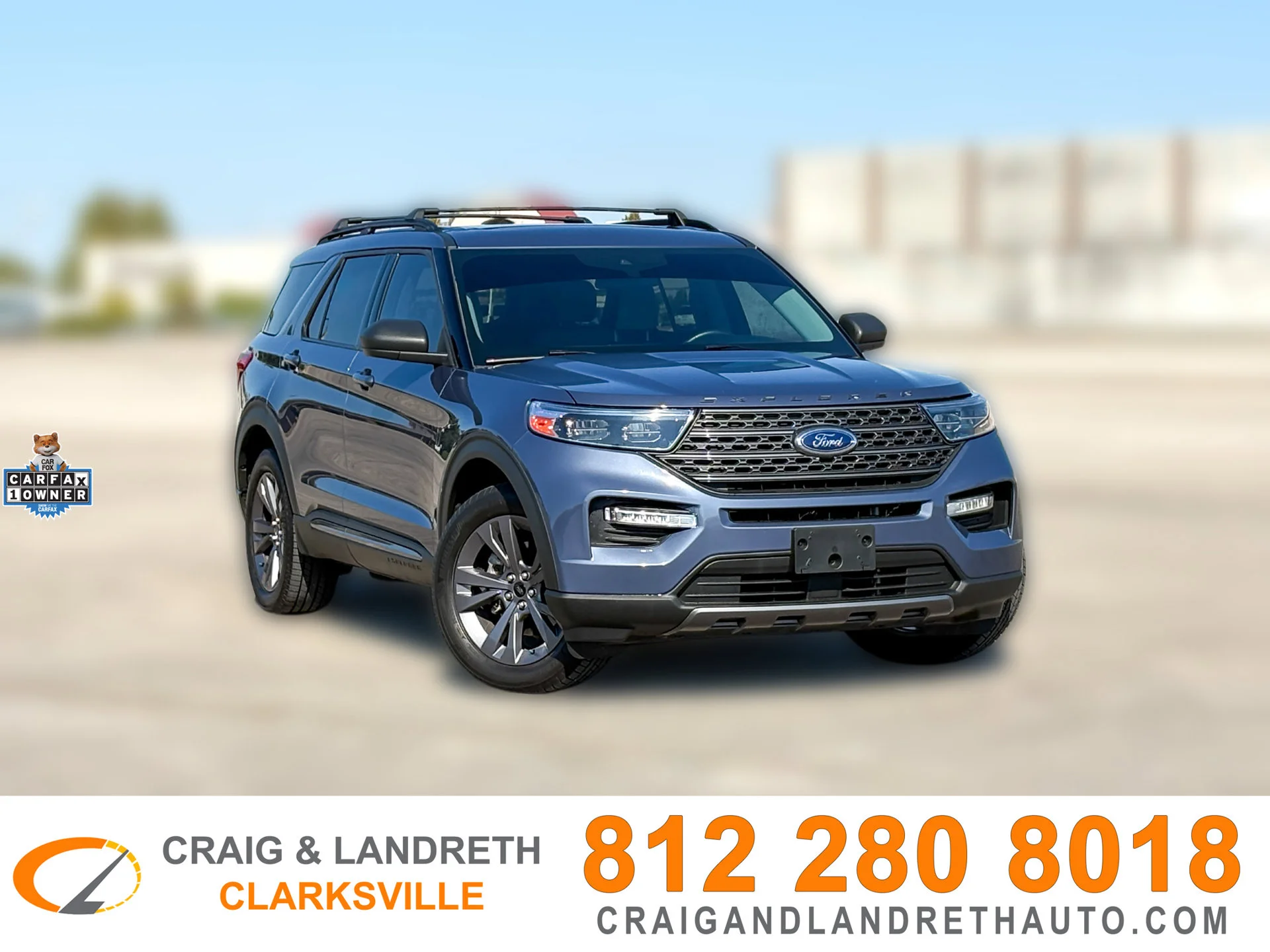 Used 2021 Blue Ford XLT image 1