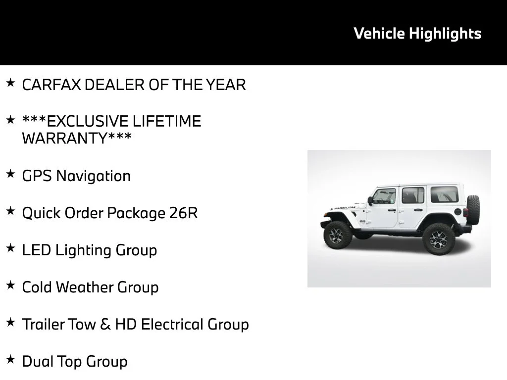 Used 2021 White Jeep Unlimited Rubicon image 5