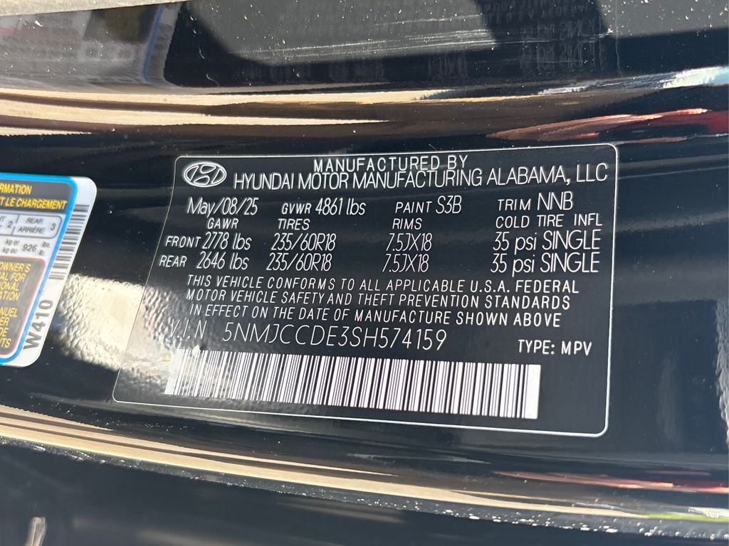 Used 2025 Black Hyundai SEL Convenience image 16