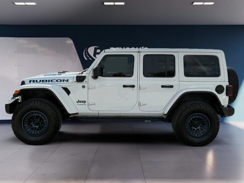 Used 2021 White Jeep Unlimited Rubicon 4xe image 2