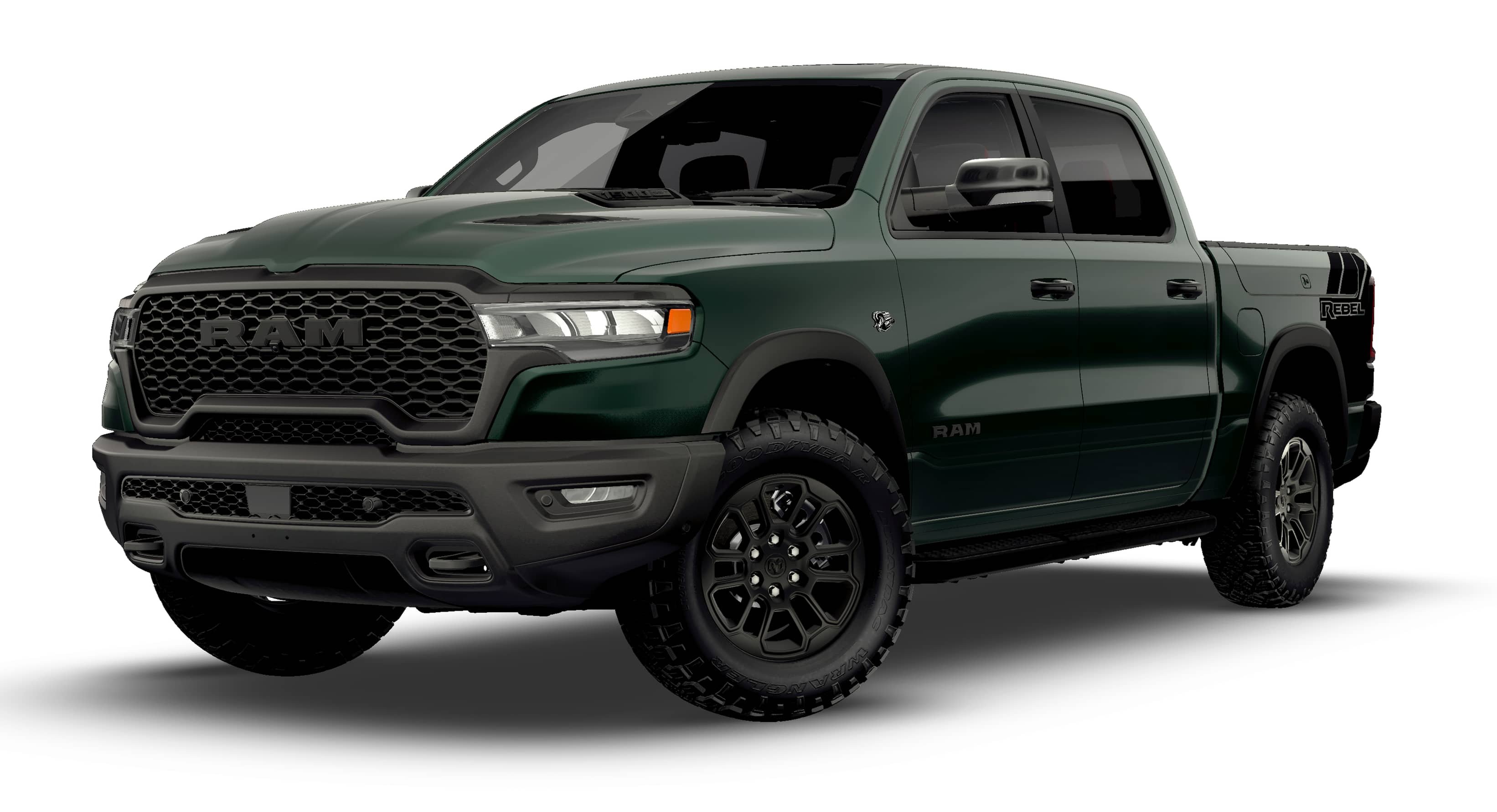 New 2026 Serrano-Green Metallic Exterior Paint RAM Rebel image 13