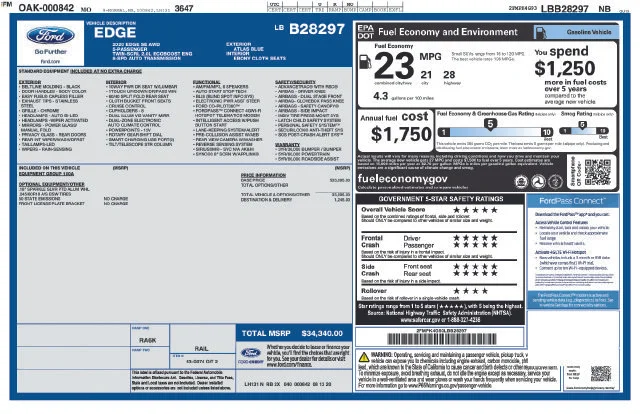 Used 2020 Blue Ford SE image 3