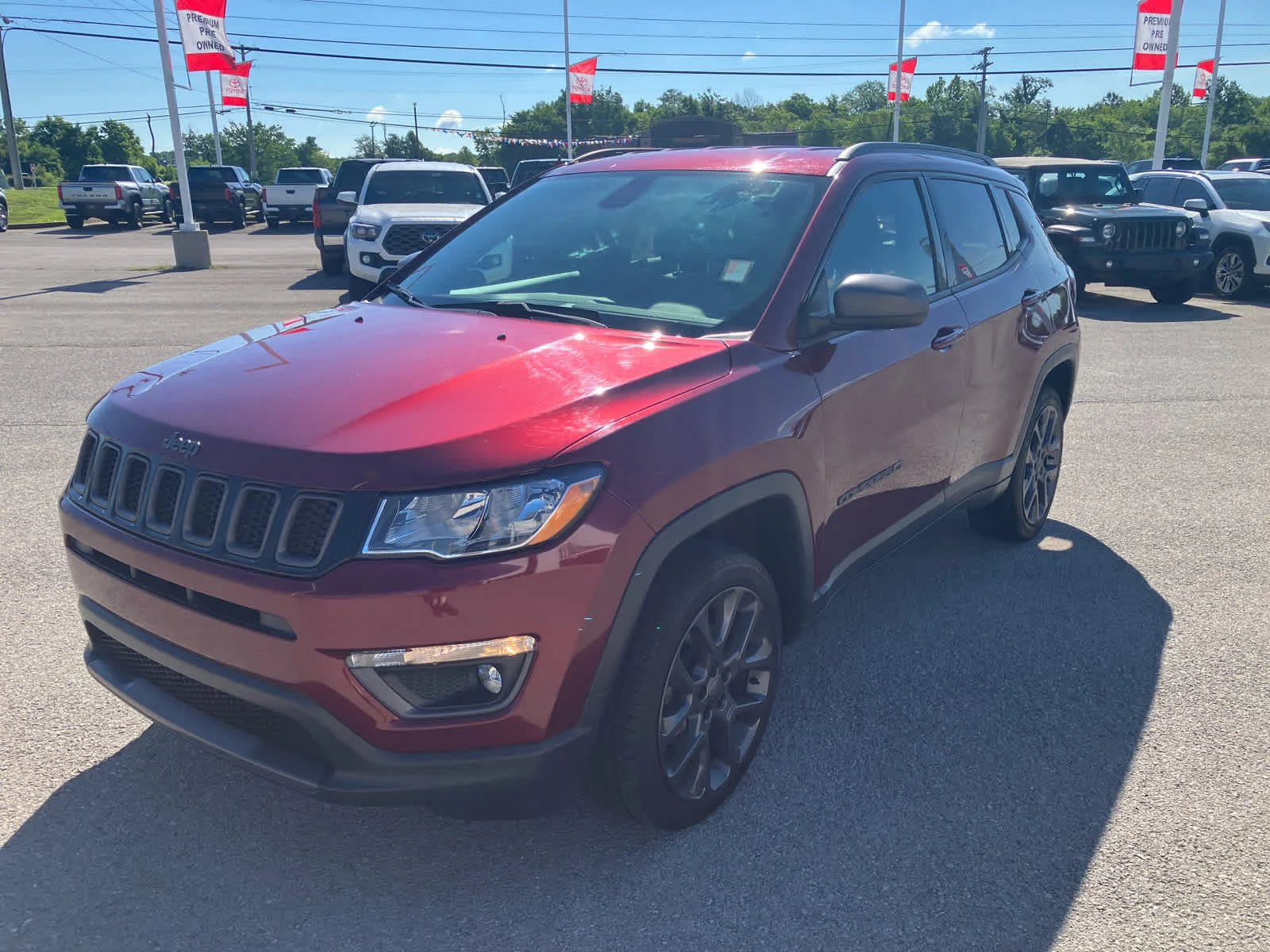Used 2021 Velvet Red Pearlcoat Jeep 80th Anniversary image 3