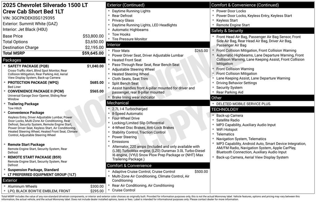 Used 2025 Summit White Chevrolet LT image 11