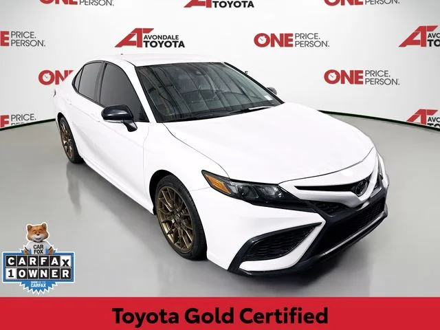 Certified Used 2023 White Toyota SE Nightshade image 1