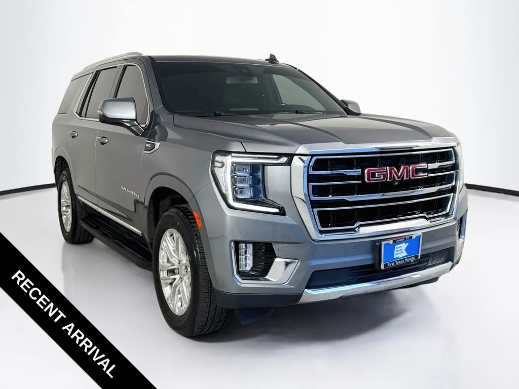 Used 2021 Satin Steel Metallic GMC SLT image 1