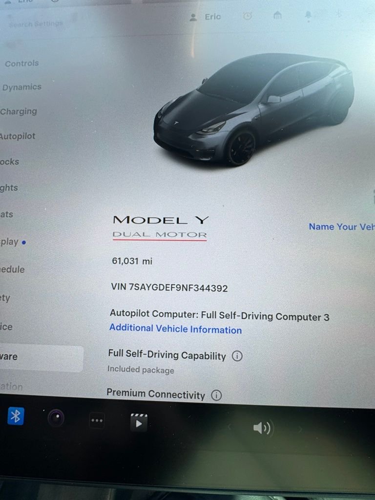 Used 2022 Midnight Silver Metallic Tesla Performance image 8