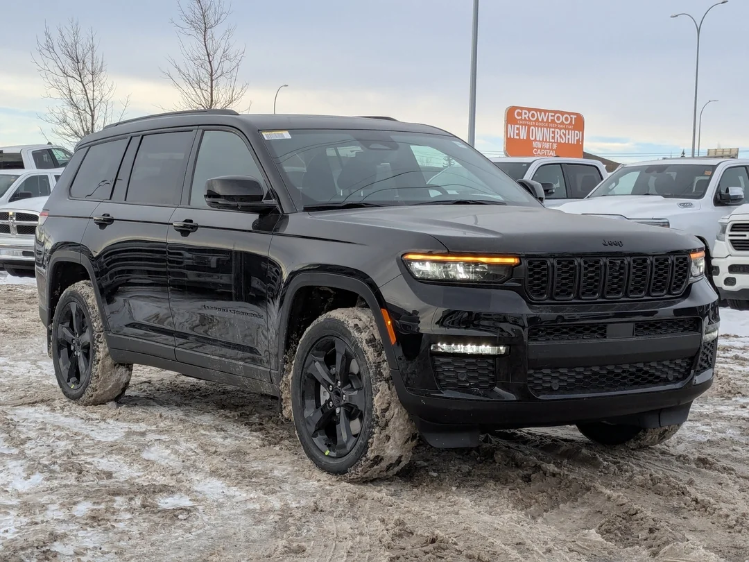 New 2025 Black Jeep Limited - - 4x4 - Luxury Tech II - Black App Pkge - Panoramic Sunroof & More! image 2