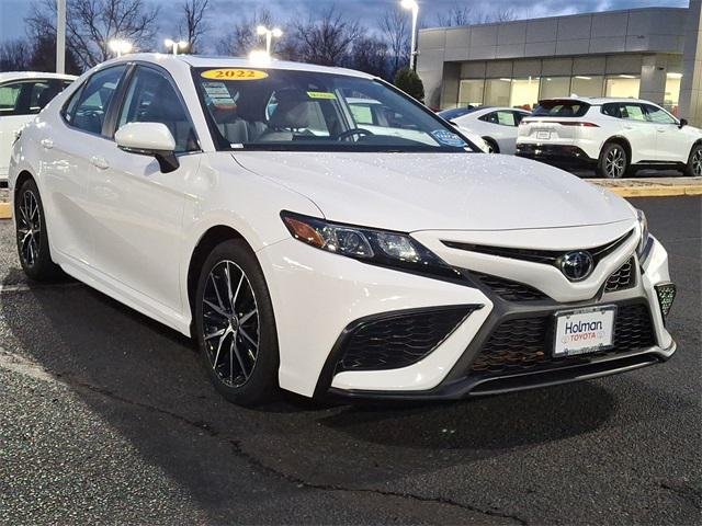 Certified Used 2022 White Toyota SE image 2