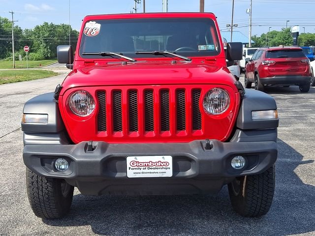 Used 2018 Red Jeep Unlimited Sport S image 3