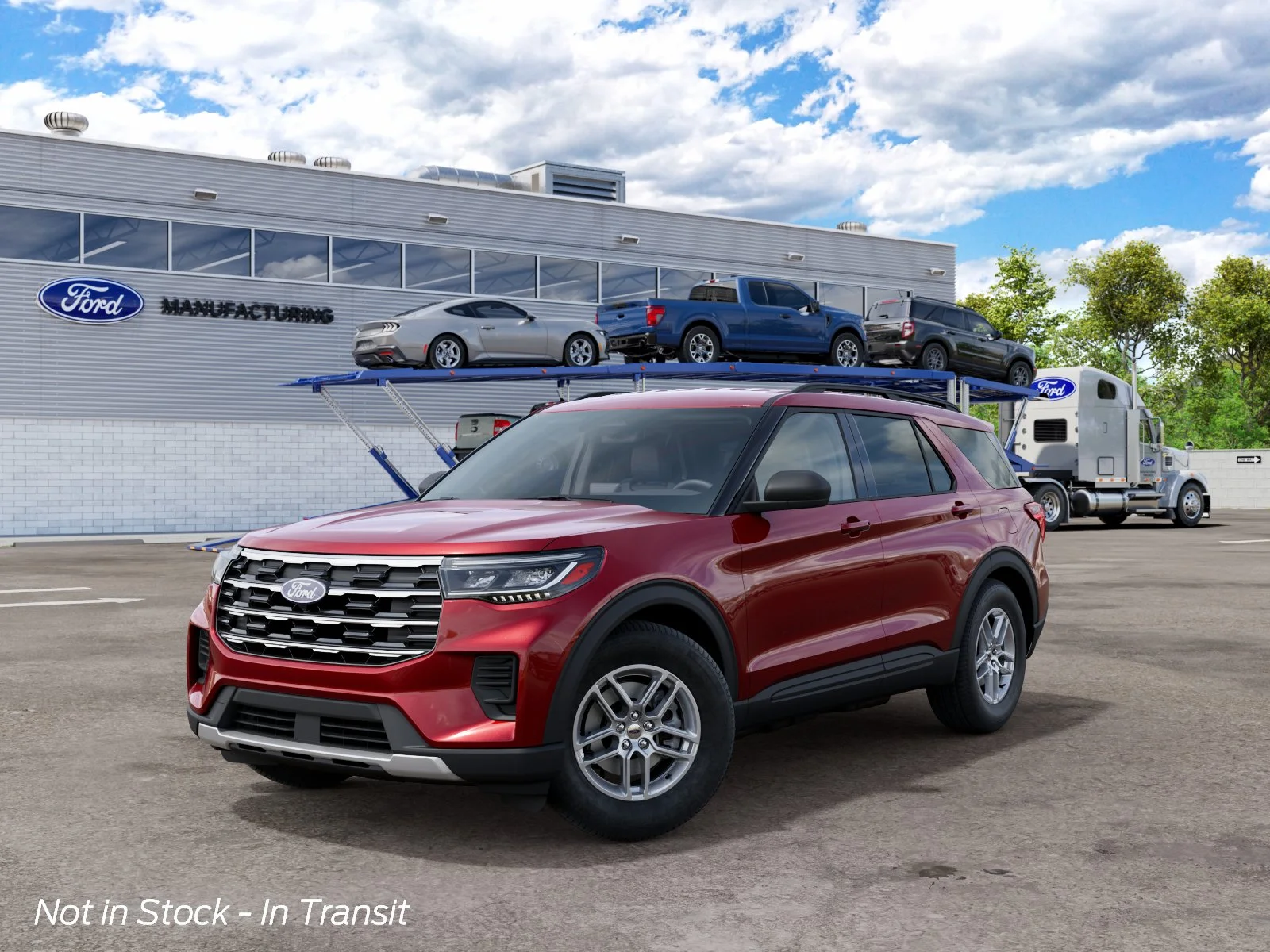 New 2027 Ruby Red Metallic Tinted Clearcoat Ford Active image 2