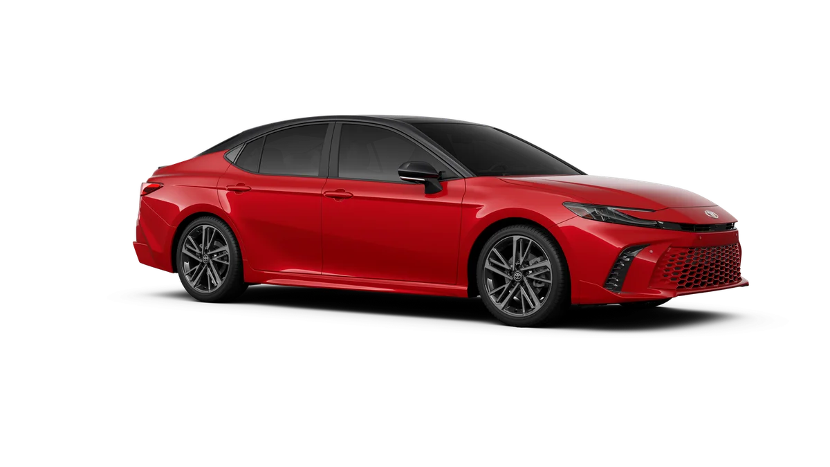New 2026 Supersonic Red with Midnight Black Metallic roof Toyota XSE image 14