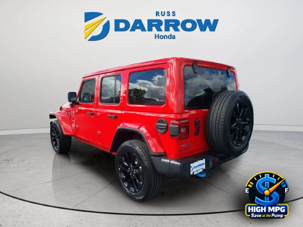 Used 2024 Red Jeep Sahara 4xe image 3
