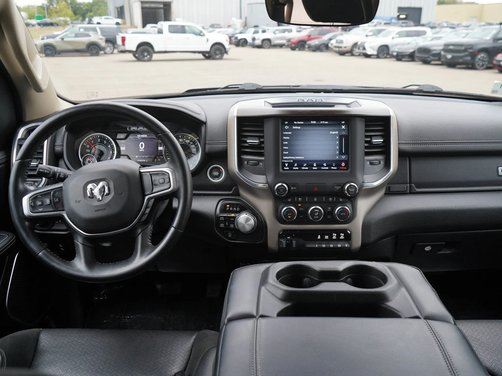 Used 2021 Diamond Black Crystal Pearlcoat Ram Laramie 4x4 V8 Crew Cab 5