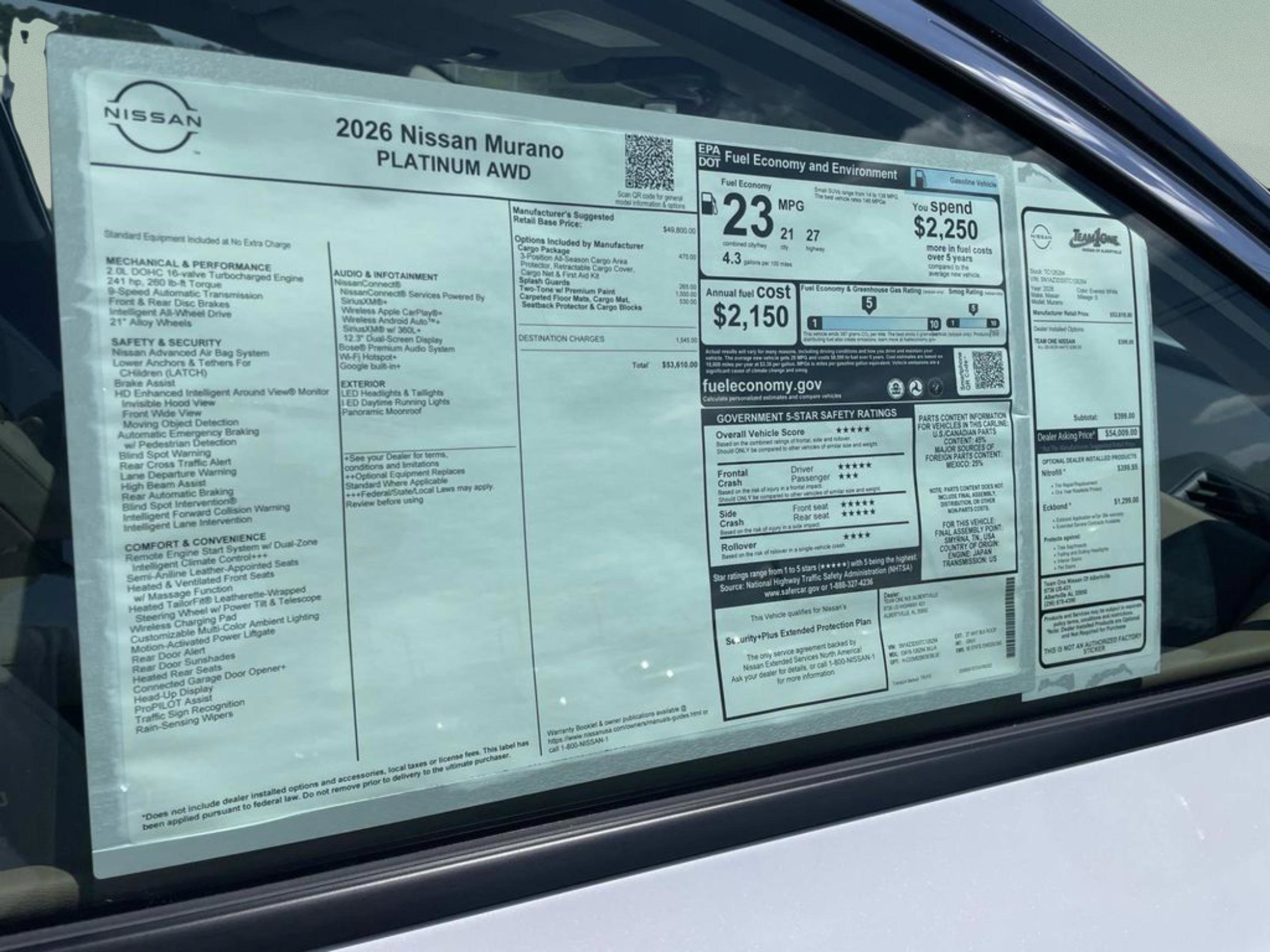 New 2026 Everest White Pearl TriCoat / Super Black Two-tone Nissan Platinum image 30