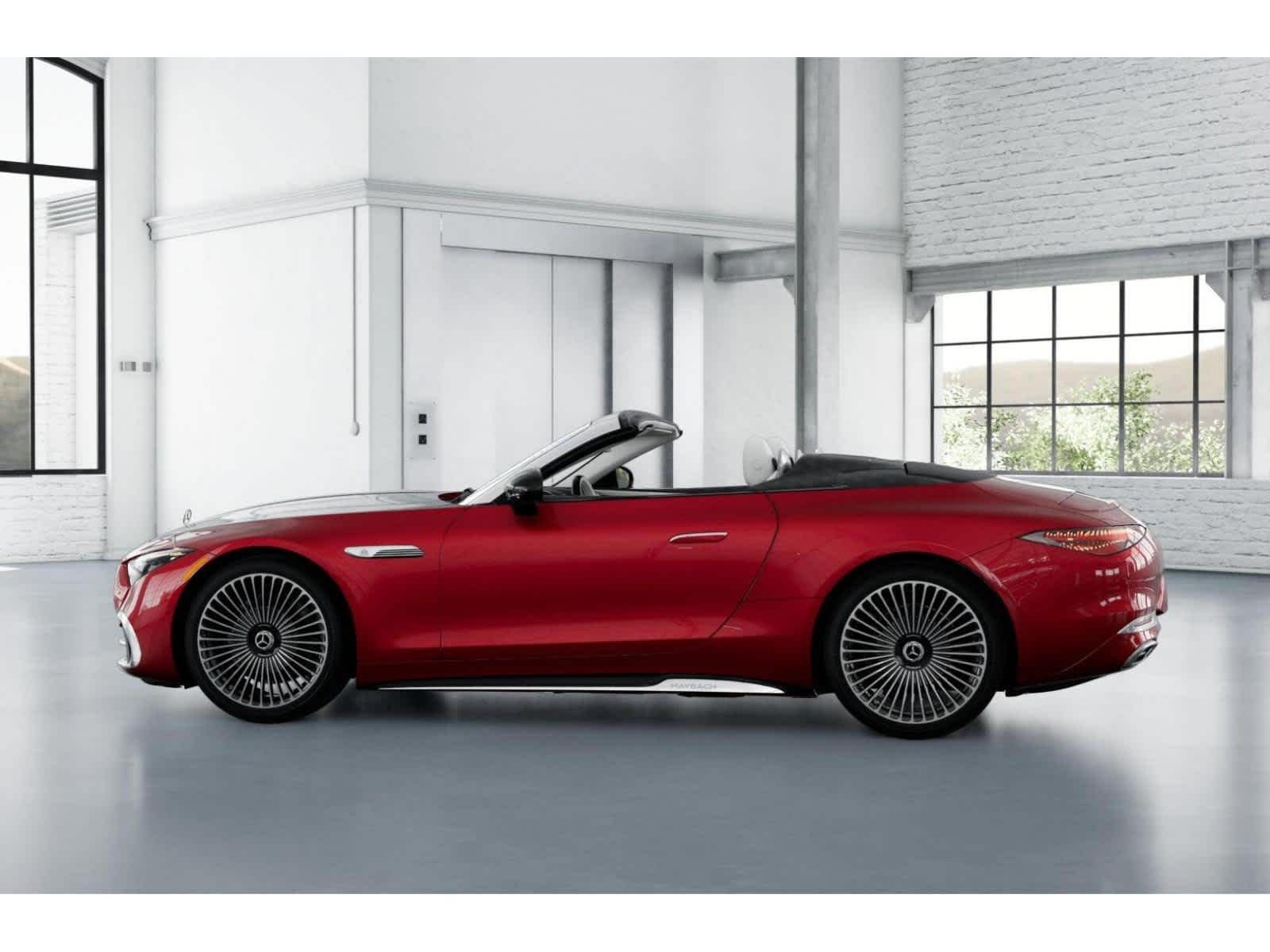 New 2026 MANUFAKTUR garnet red metallic (Red Ambiance) Mercedes-Benz Maybach SL 680 Monogram Series image 32