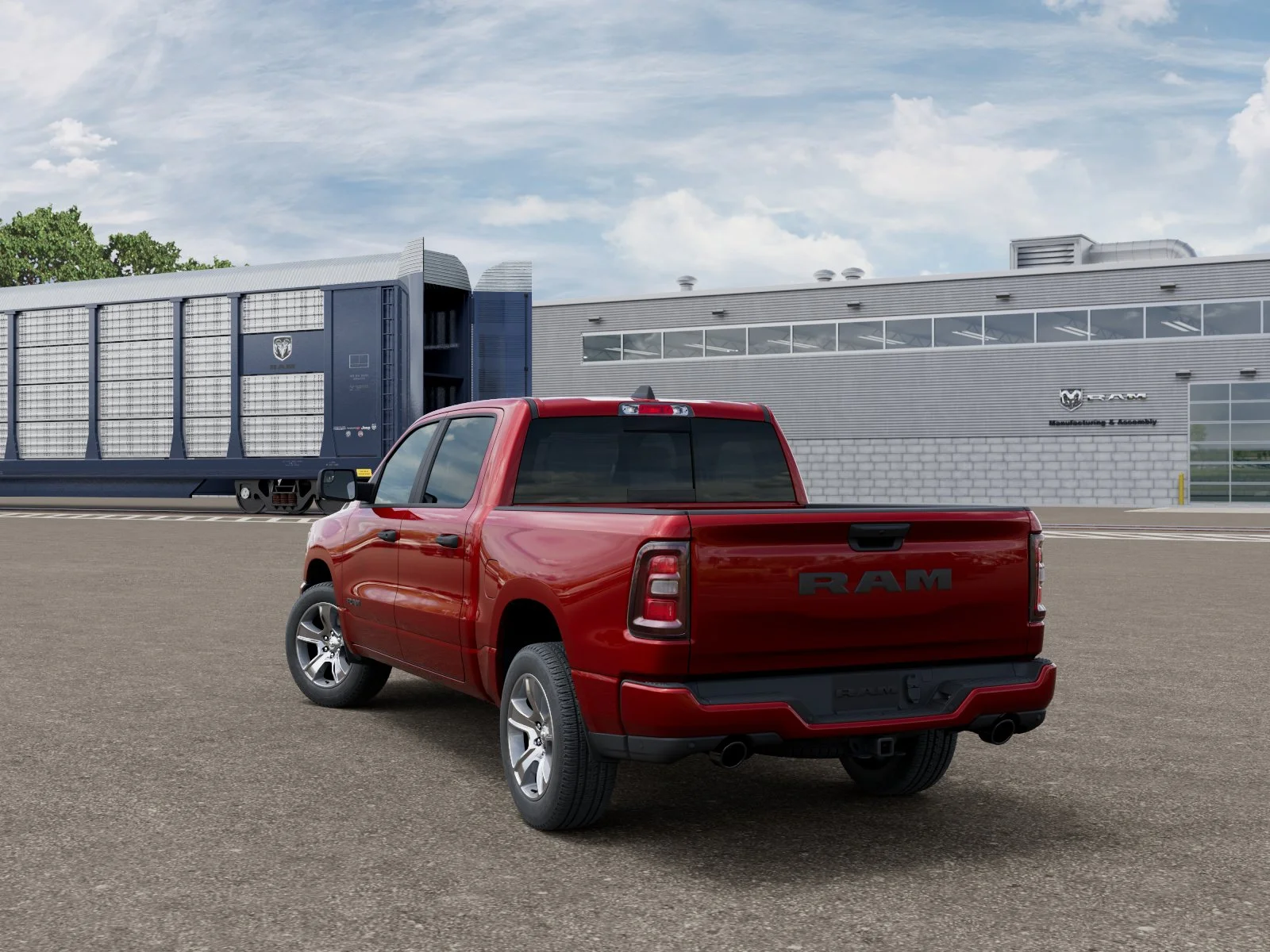 New 2026 Molten Red Pearlcoat RAM Express image 3