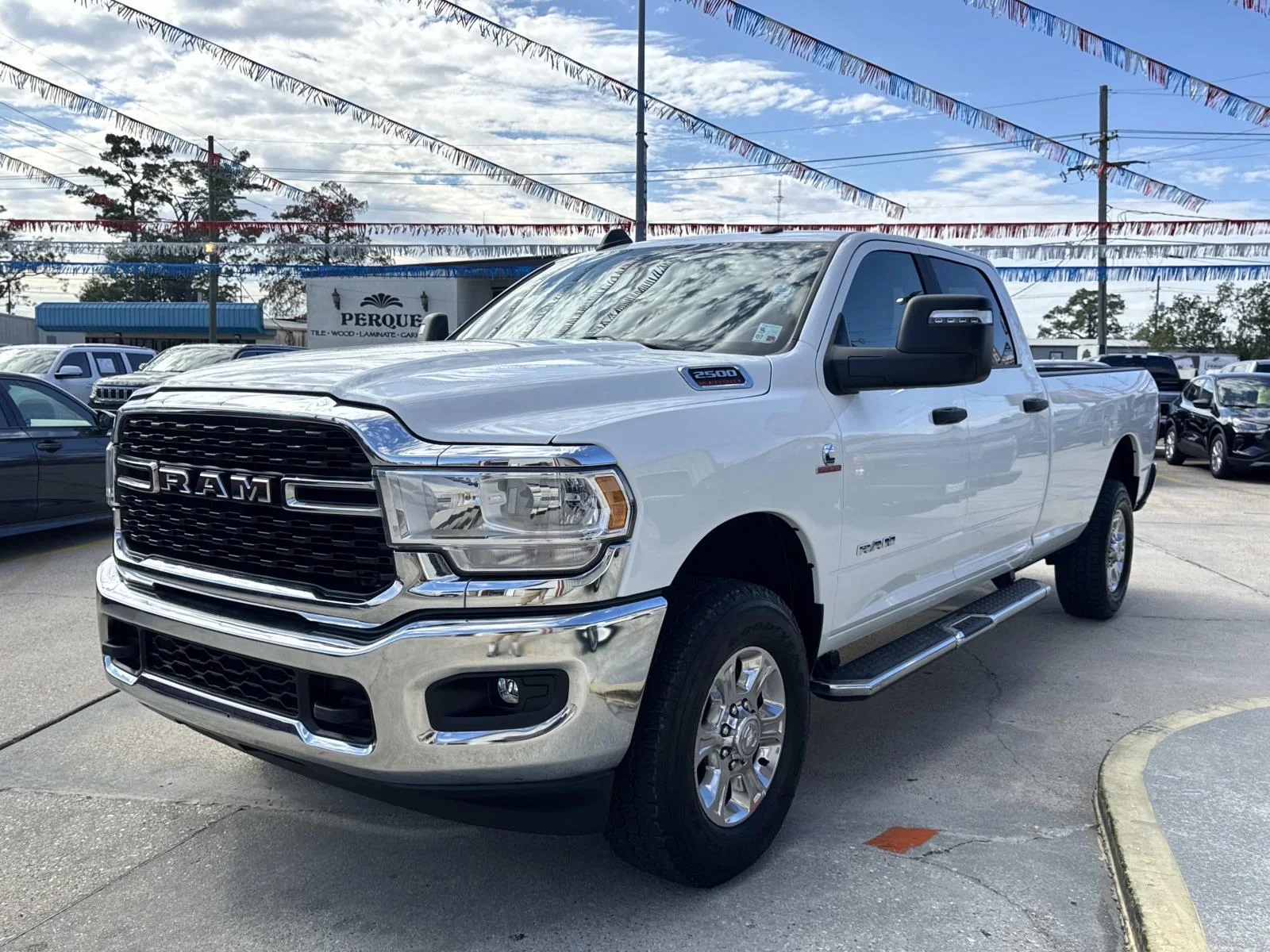 Used 2024 Bright White Clearcoat Ram Big Horn image 3