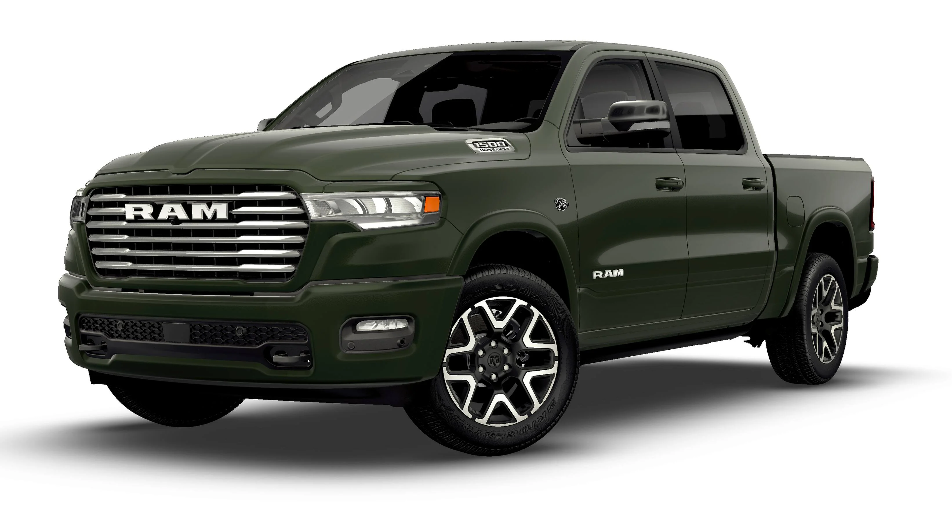 New 2026 Serrano-Green Metallic Exterior Paint RAM LARAMIE image 13
