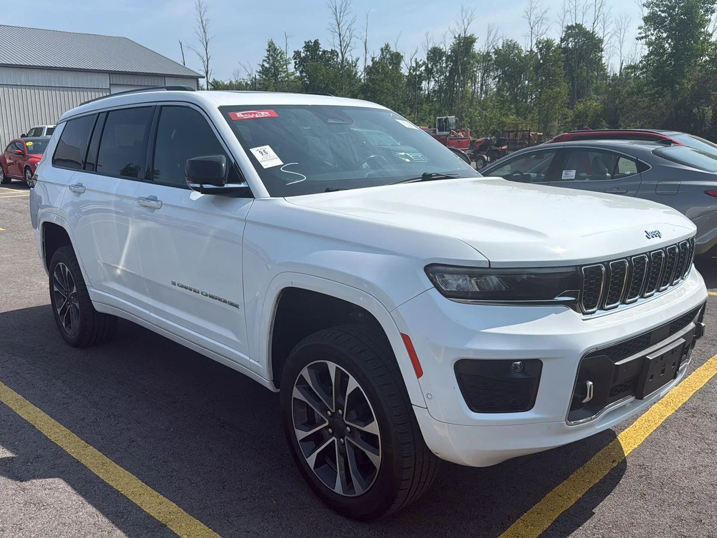 Used 2022 Bright White Clearcoat Jeep Overland image 4