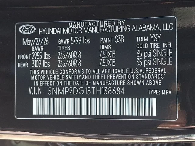 New 2026 Black Hyundai SEL image 16