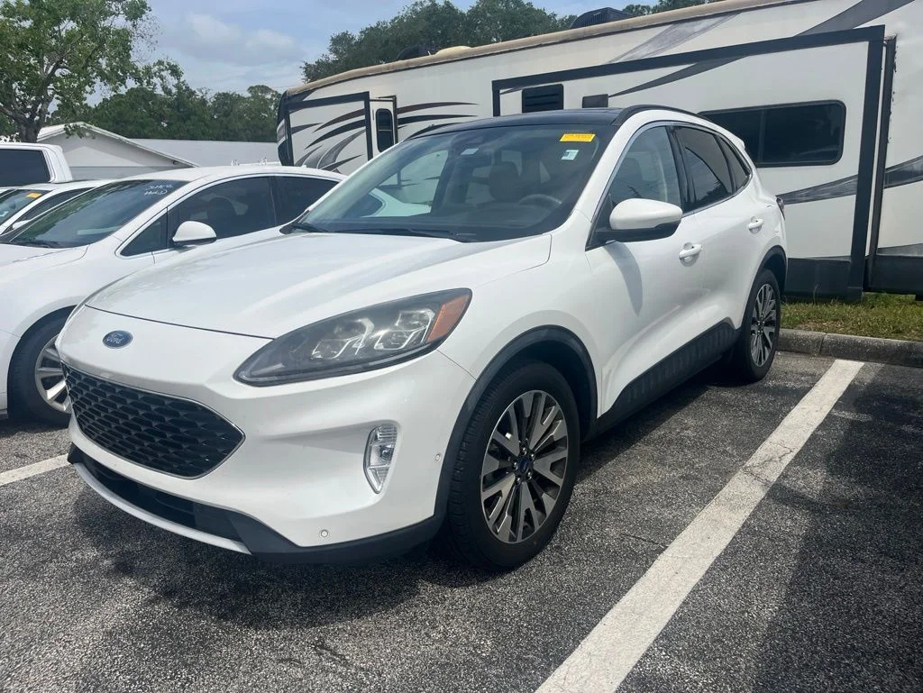 Used 2020 White Ford Titanium image 1
