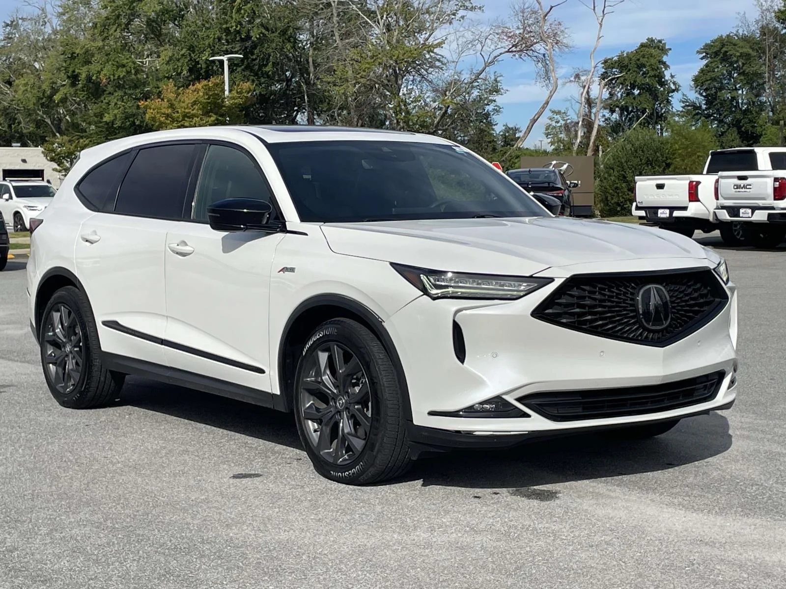 Used 2022 Platinum White Pearl Acura w/A-Spec Package image 1