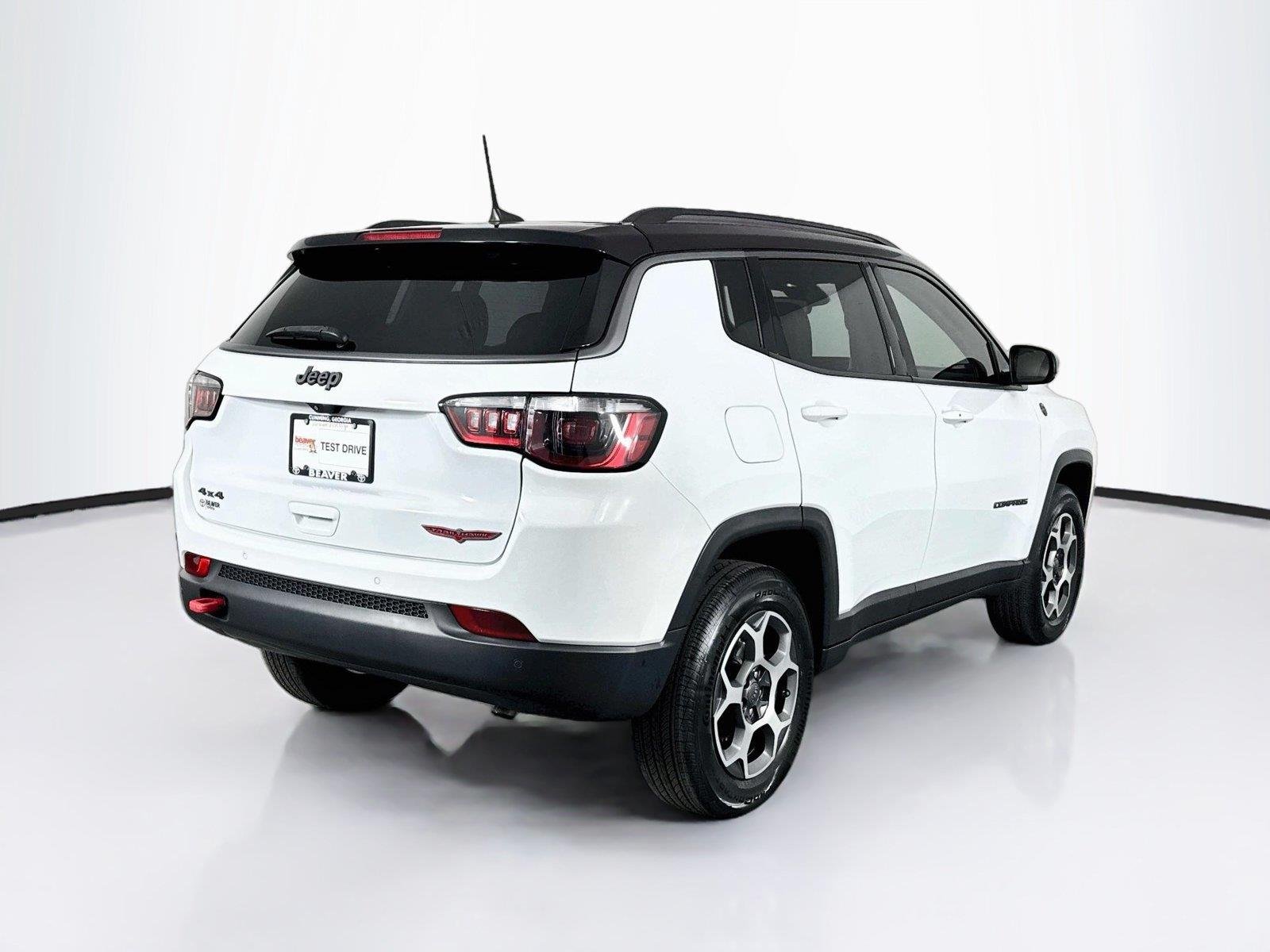 Used 2022 Bright White Clearcoat Jeep Trailhawk image 2