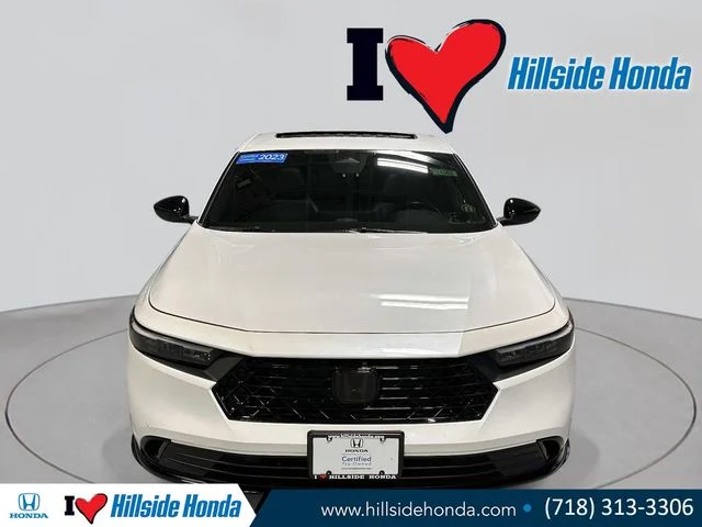 Certified Used 2023 Platinum White Pearl Honda HYBRID SPORT-L image 8
