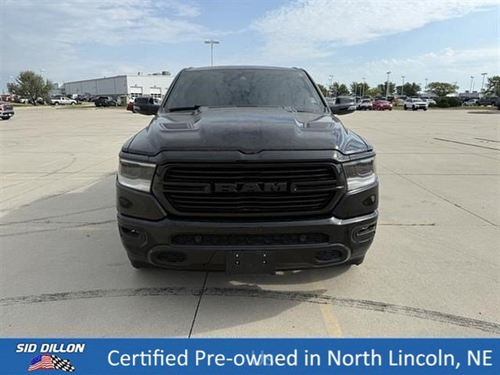 Used 2023 Diamond Black Crystal Pearl Coat Ram Laramie image 4